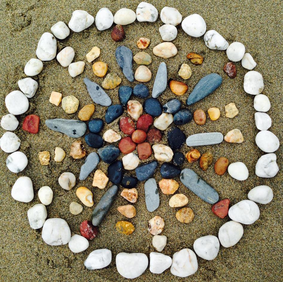 A nature mandala made by a lovely mama inspired by one of Story of Mum's Mamas' Retreats